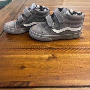 Toddler fleece lined Vans size 8